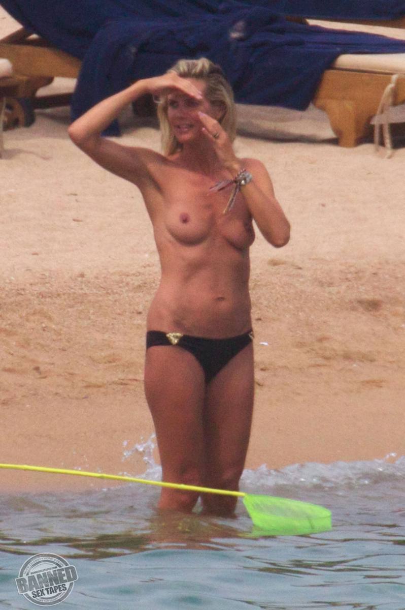 Heidi klum beach nude